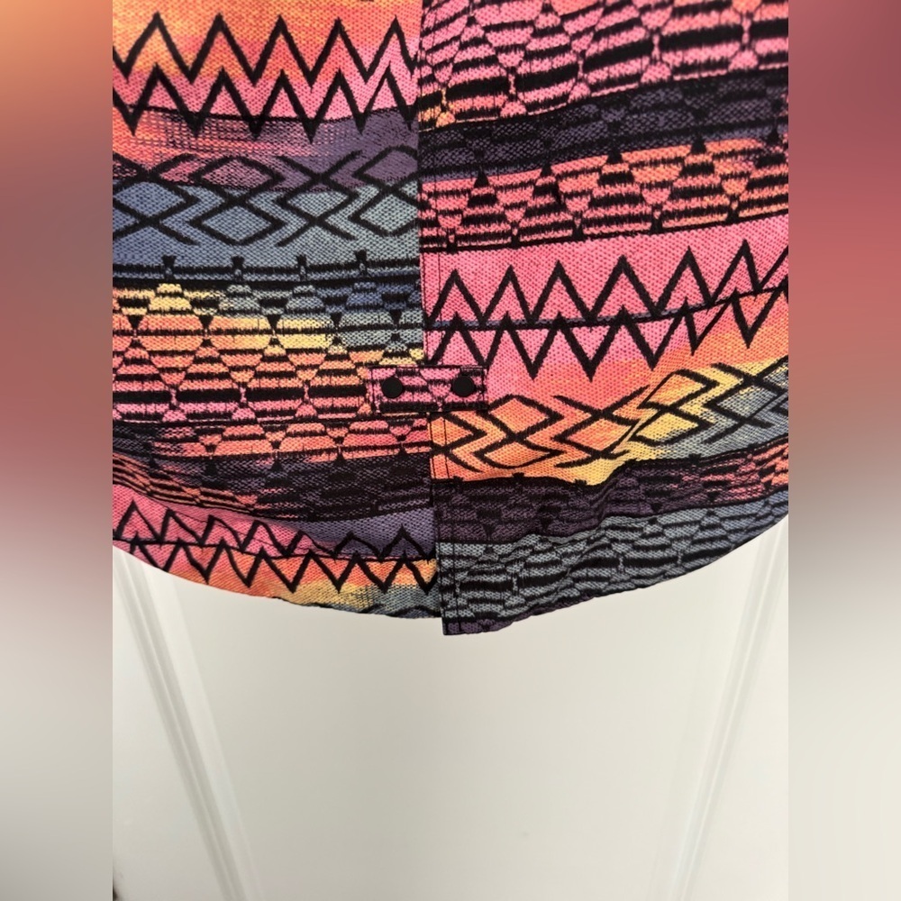 Burton Girls Aubrey Parka Geometric Patterned Jacket Size M - Picture 10 of 14
